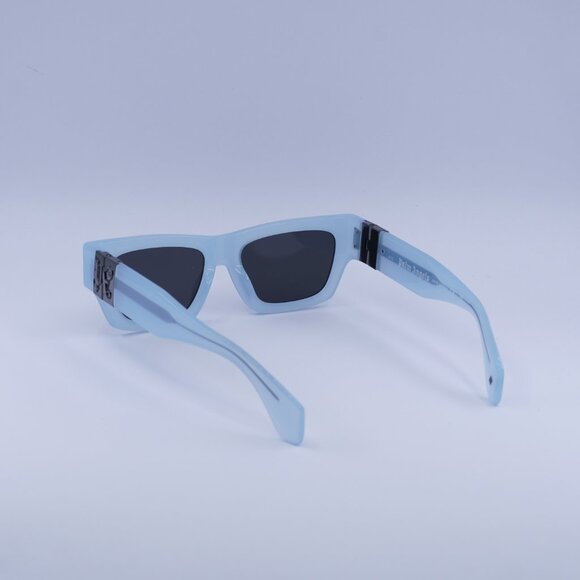 Palm Angels PERI10J MAGNOLIA 4007 Sunglasses Blue Rectangle Frame, Grey Lenses - Picture 5 of 9